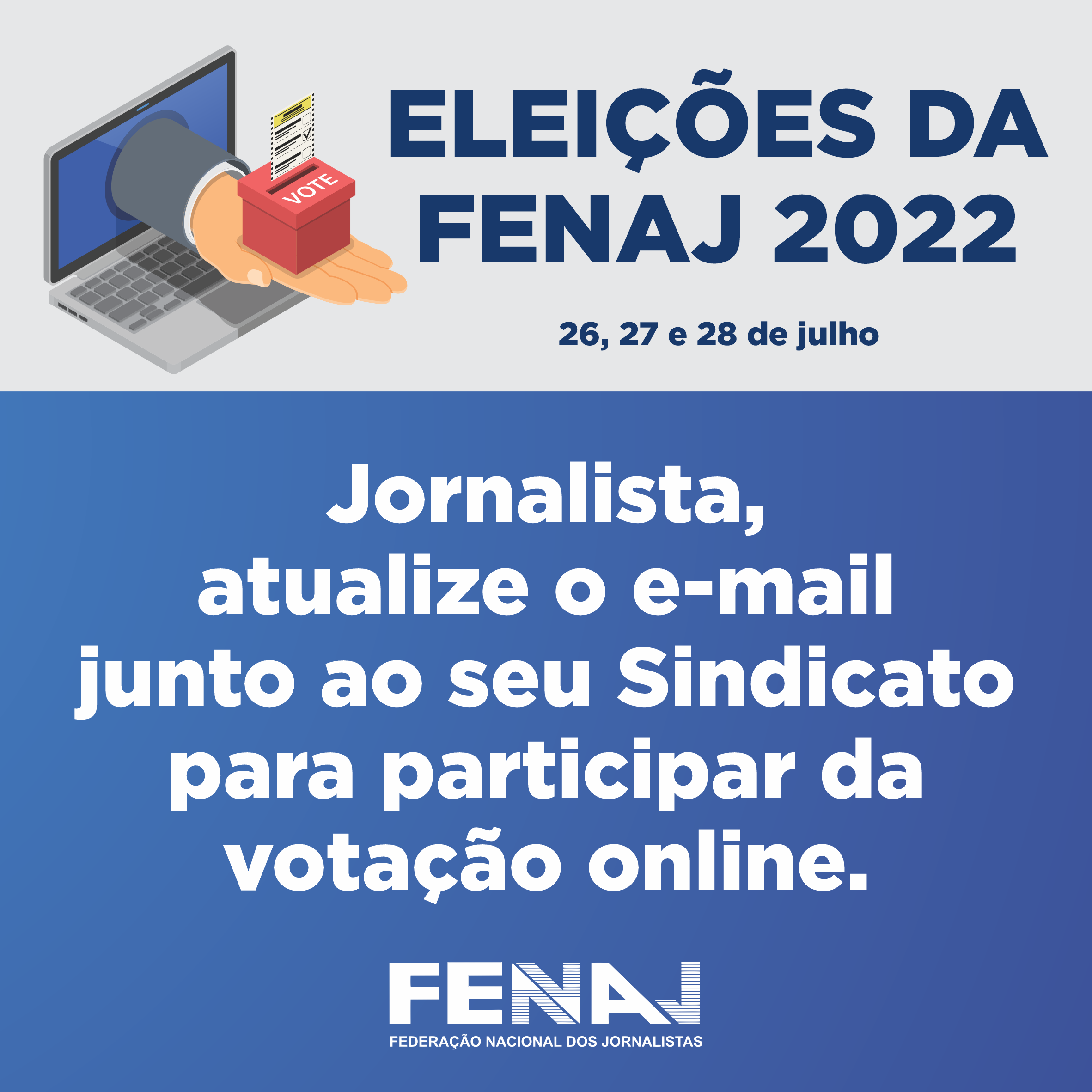 Chapa “Unidade na Luta” concorre à direção da FENAJ